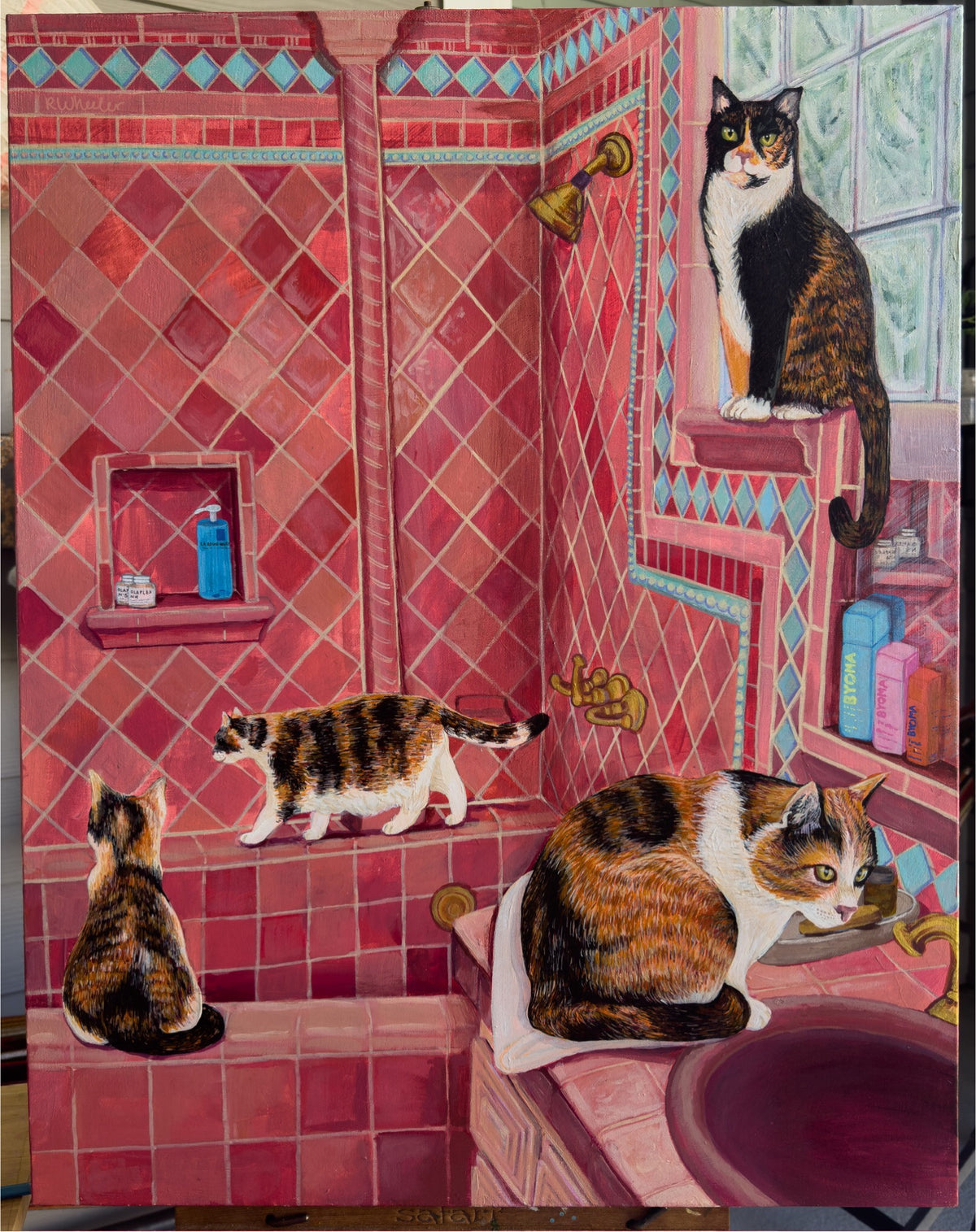 "Calico Commode" Prints